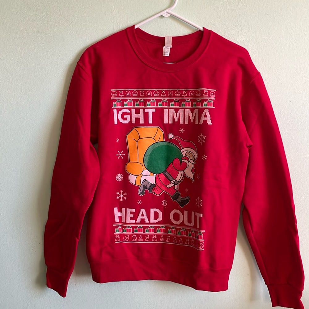 Funny Red Santa Clause Christmas Sweater